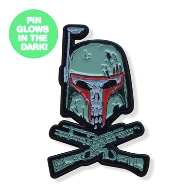 Bounty Hunter & Crossbones GLOW SERIES Enamel Pin