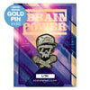 Brainpower Gold Enamel Pin
