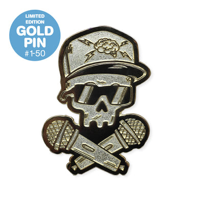 Brainpower Gold Enamel Pin