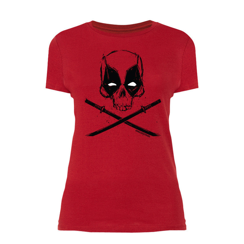 Geeky EndlessTees Marvel Crossbones Deadpool Skull Disney & – T-shirt