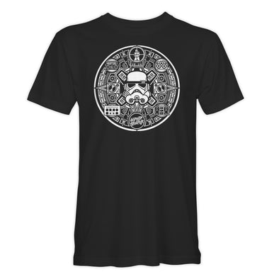 Hip Hop Trooper Aztec Calendar T-Shirt
