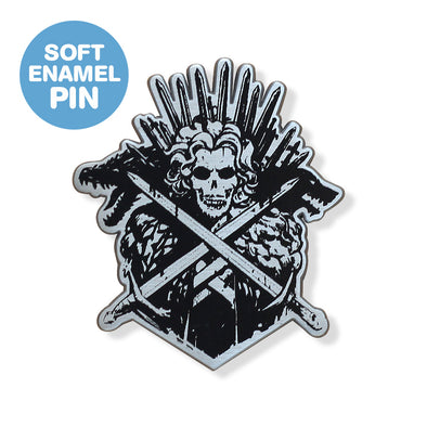 Snow & Crossbones Enamel Pin