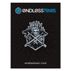 Snow & Crossbones Enamel Pin