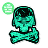 Knight & Crossbones GLOW SERIES Enamel Pin