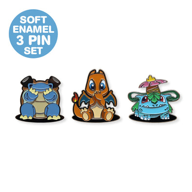 Three Wise Friends Enamel Pin Set