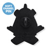 Shredded Crossbones Enamel Pin