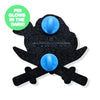 Ninjas & Crossbones Enamel Pin: Blue