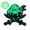 Ninjas & Crossbones Enamel Pin: Blue