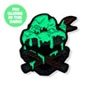 Ninjas & Crossbones Enamel Pin: Orange